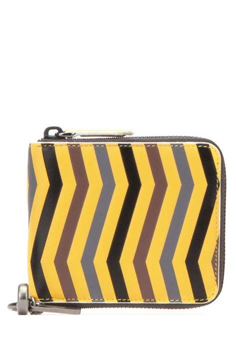 fendi zigzag yellow wallet|fendi nappa wallet.